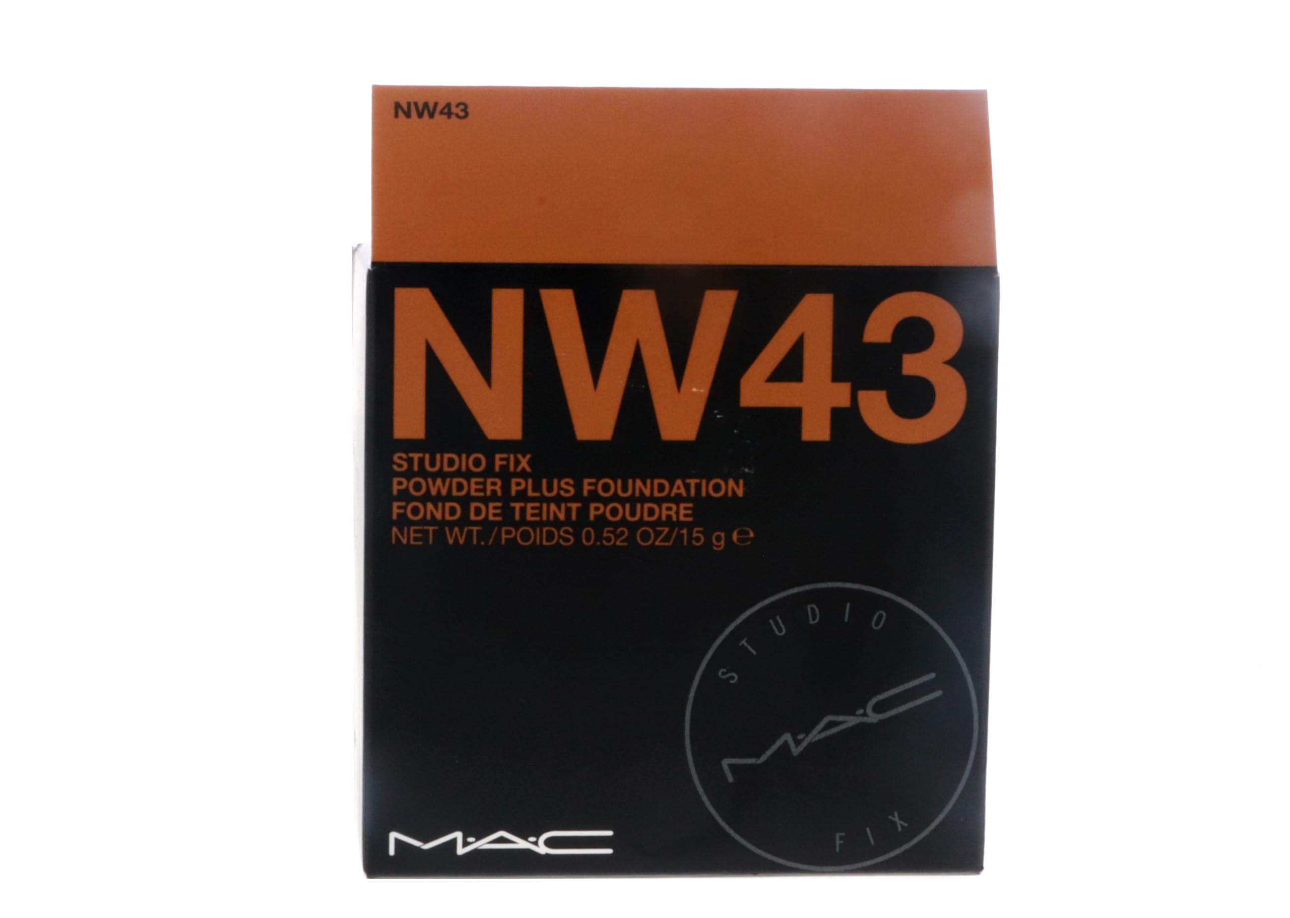 MAC studio fix open compact close-up of pressed powder texture and finish