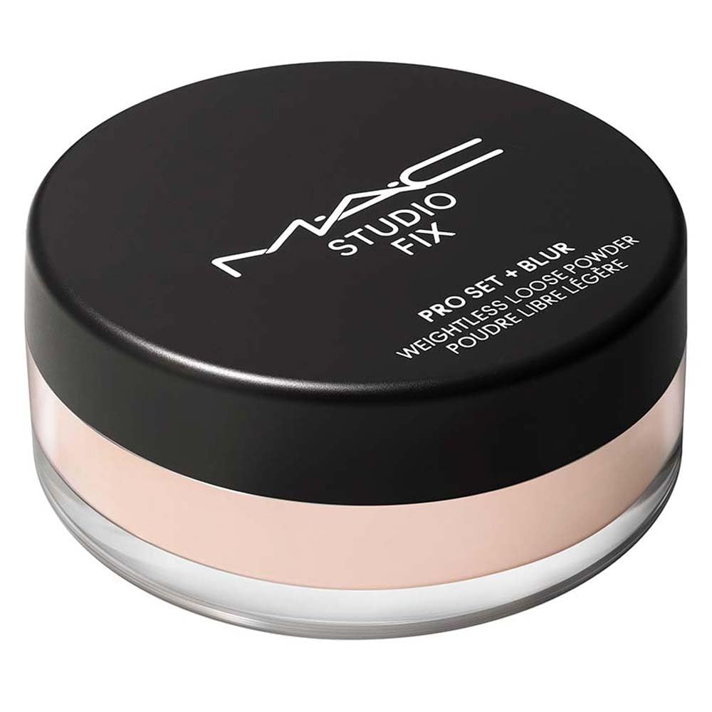 MAC Studio Fix Pro Set applied with brush, shows smooth application benefit