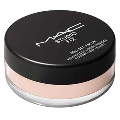 MAC Studio Fix Pro Set applied with brush, shows smooth application benefit