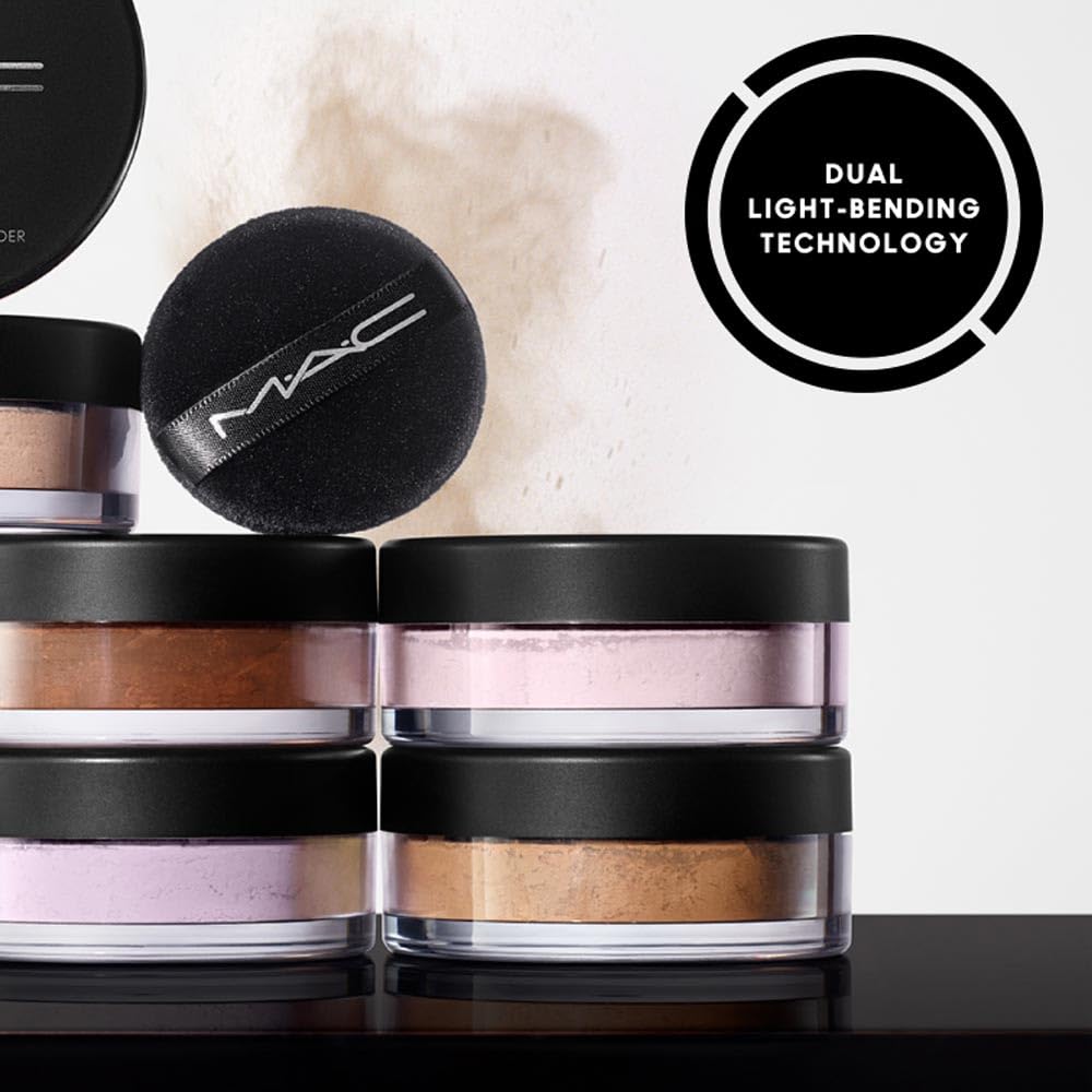 MAC Studio Fix Pro Set on vanity with mirror, ideal for daily touch-ups