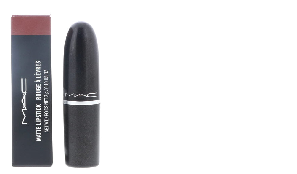 MAC front packaging showing taupe shade and compact 3g size for travel