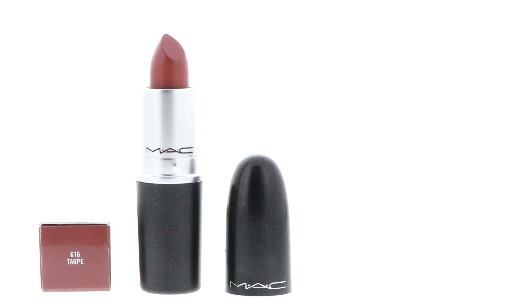 MAC lipstick next to a coin showing scale and portable 3g design for convenience