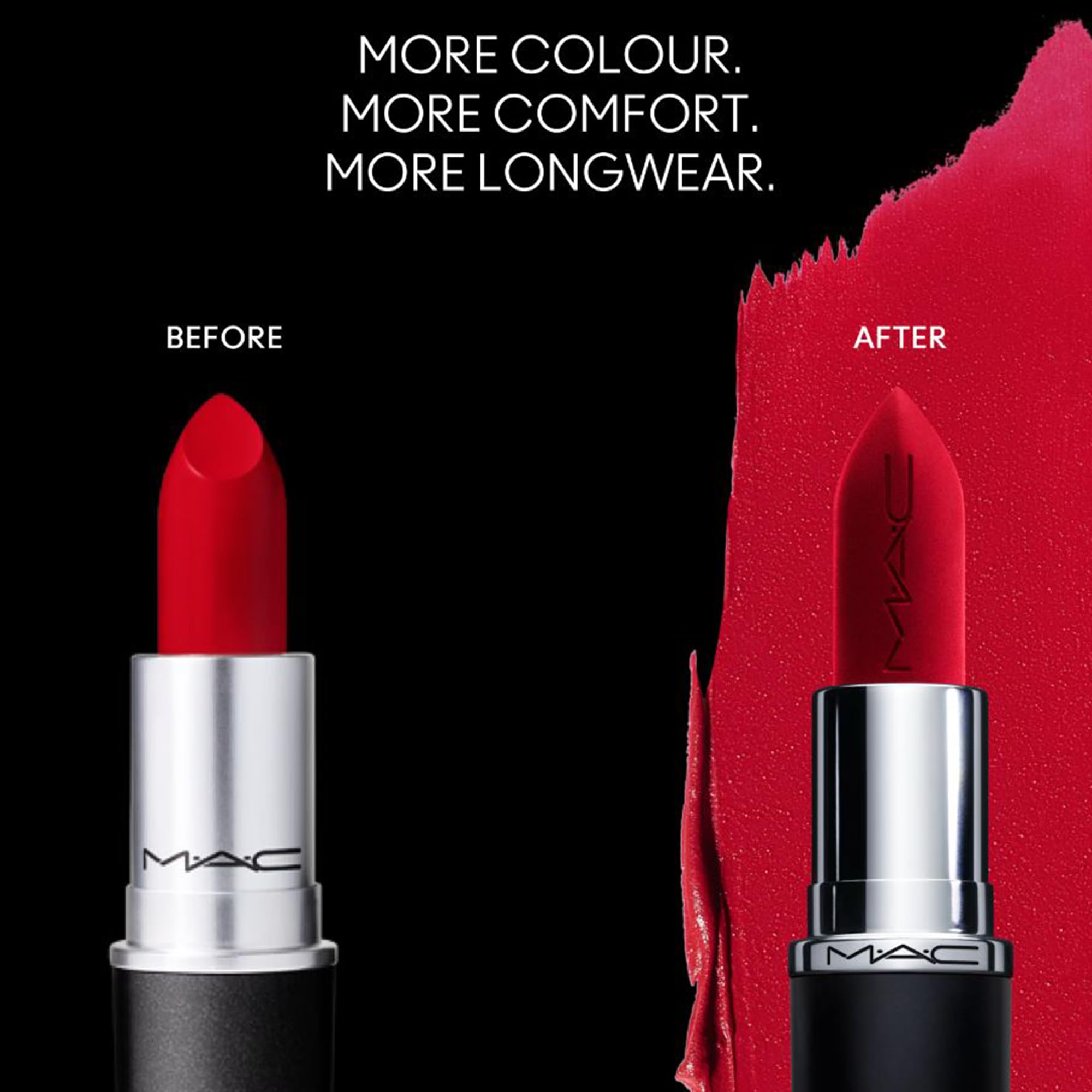 MAC Velvet Teddy texture smear showing velvety emollient-rich formula
