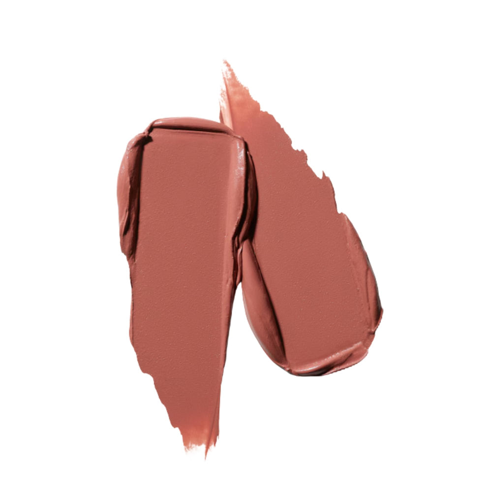 MAC Ximal Cool Teddy texture close-up highlighting creamy pigment and smooth application benefit