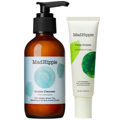 Mad Hippie front packaging showing both cleanser and cream and clear benefits