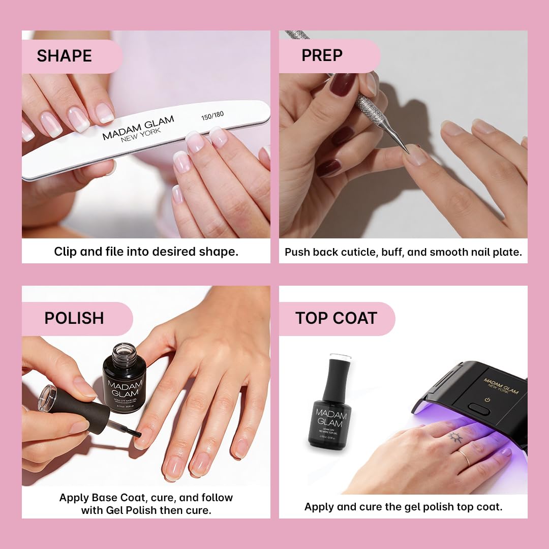 Madam Glam bottle in a salon setting illustrating professional performance