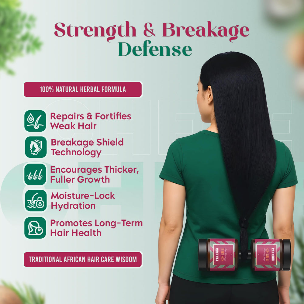 Madani Naturals applying grease to scalp to moisturize and reduce breakage