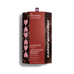 Madison Reed front packaging showing 6MC Better Off Bronze and easy application benefits