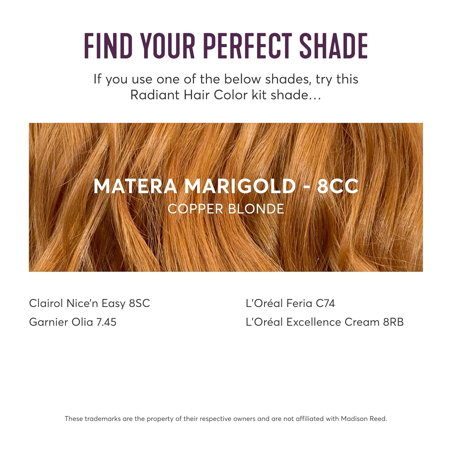 Madison Reed application on model showing how to apply for even all-over color and touch-ups