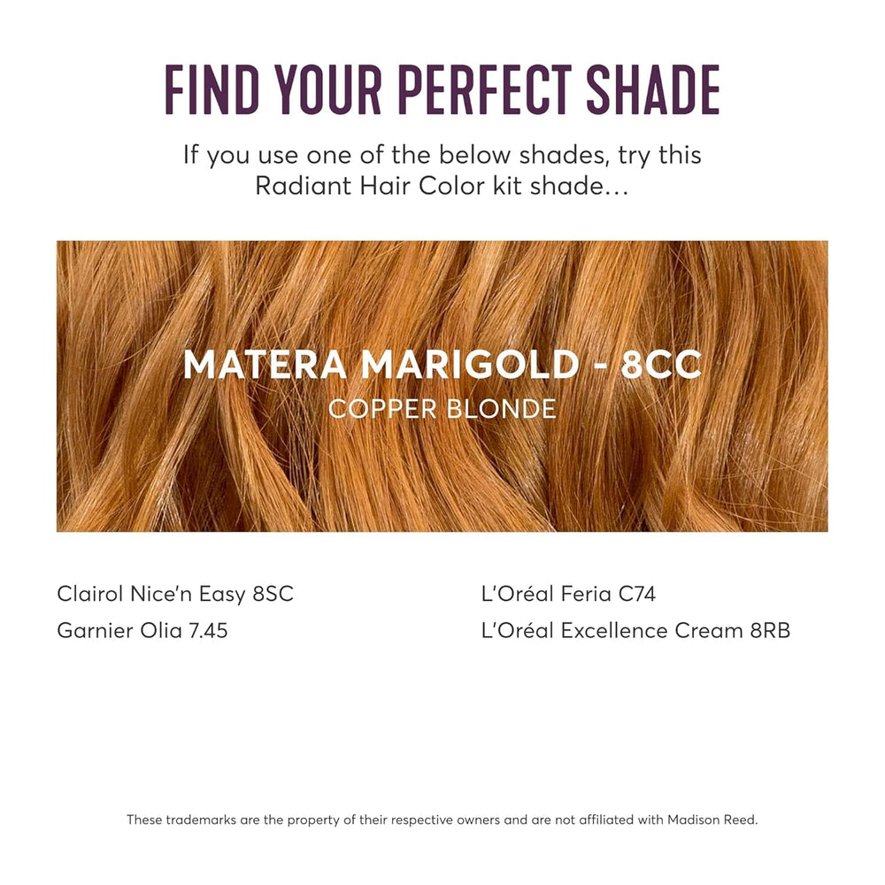 Madison Reed application on model showing how to apply for even all-over color and touch-ups