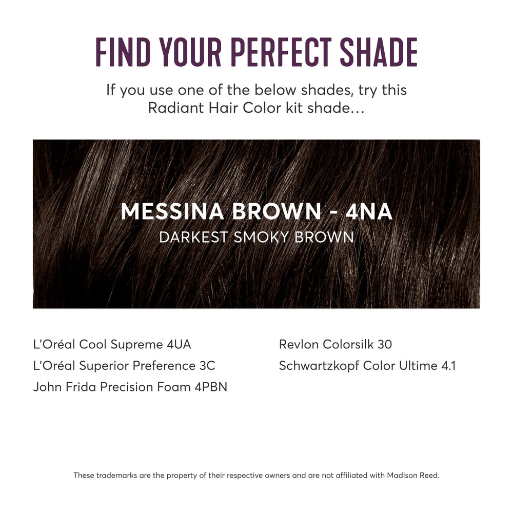 Madison Reed before and after roots photo demonstrating full gray coverage benefit