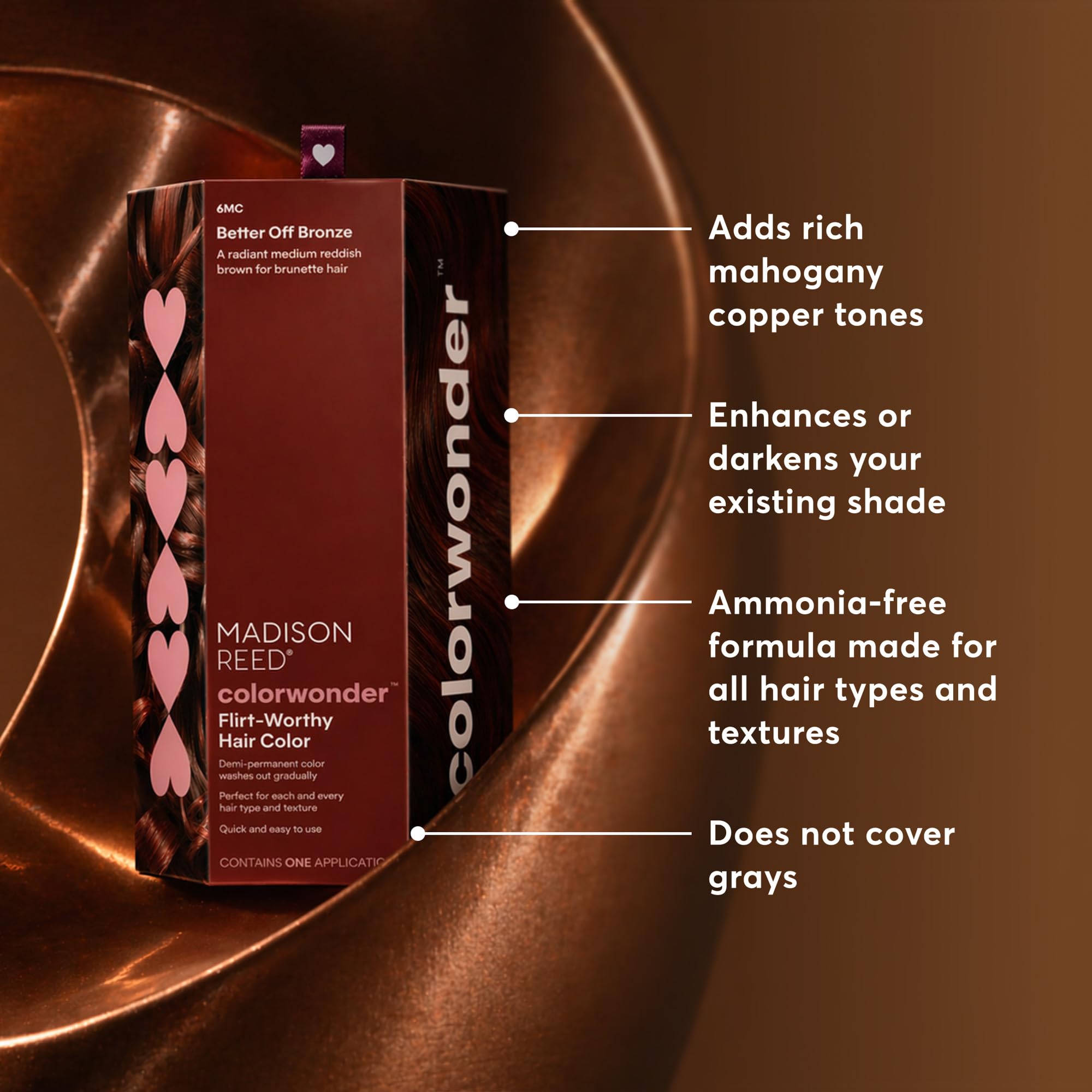 Madison Reed protective cap and cleansing wipe close detail for clean, no-mess application