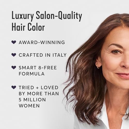 Madison Reed color swatch 5NAC dark chocolate brown showing true-to-tone result