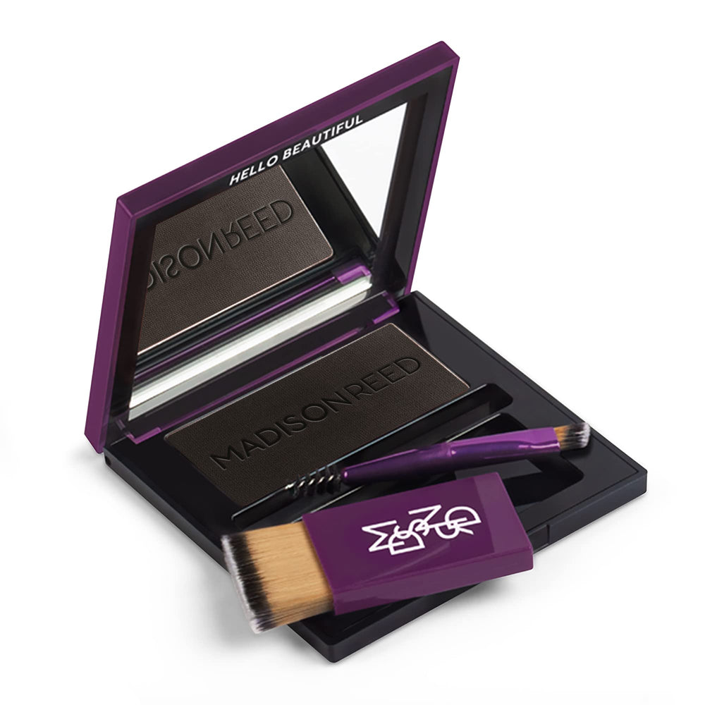 Madison Reed compact front packaging showing sleek travel-ready design and branding