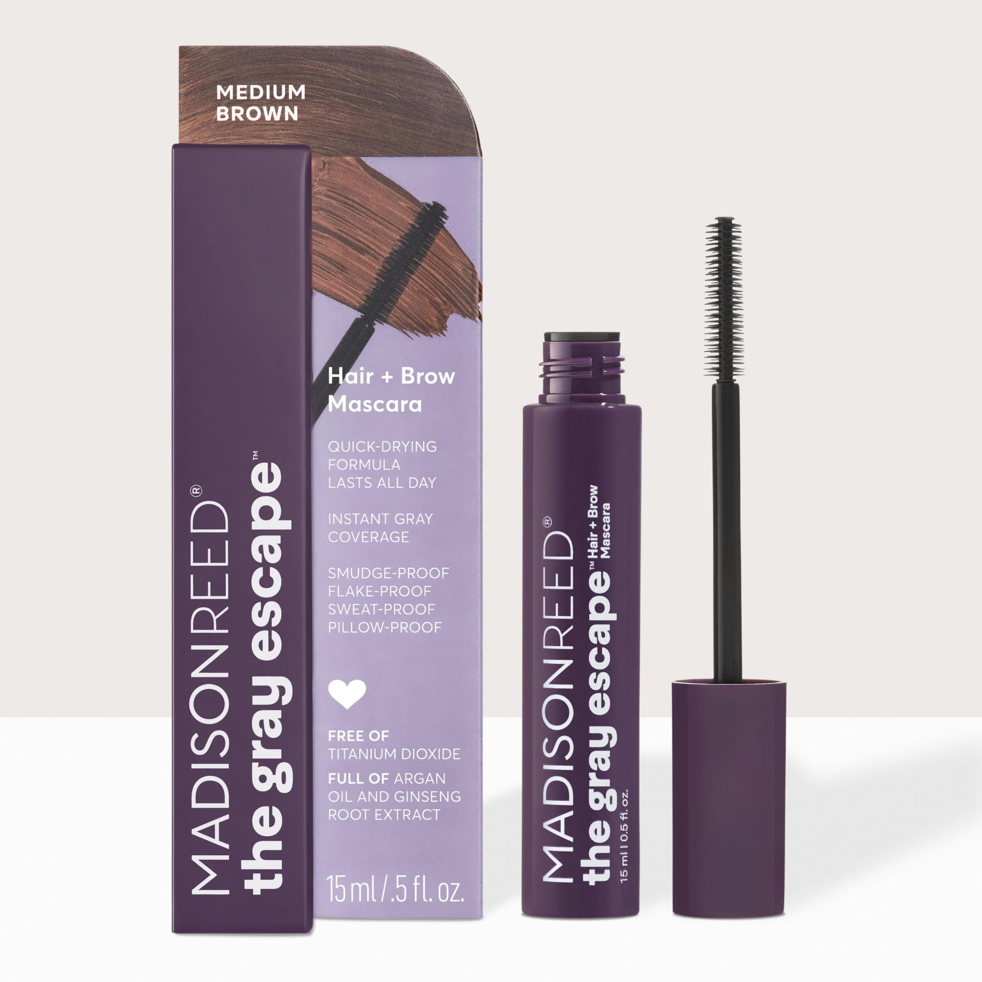 Madison Reed package back label showing ingredient list and cruelty-free certification benefit