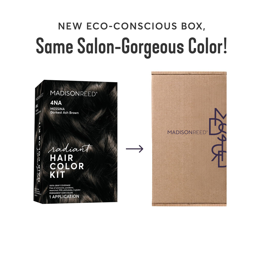Madison Reed roots touch-up in bathroom to show quick at-home maintenance convenience