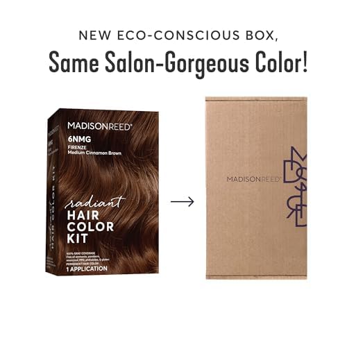 Madison Reed hair swatches beside ruler to show shade and scale