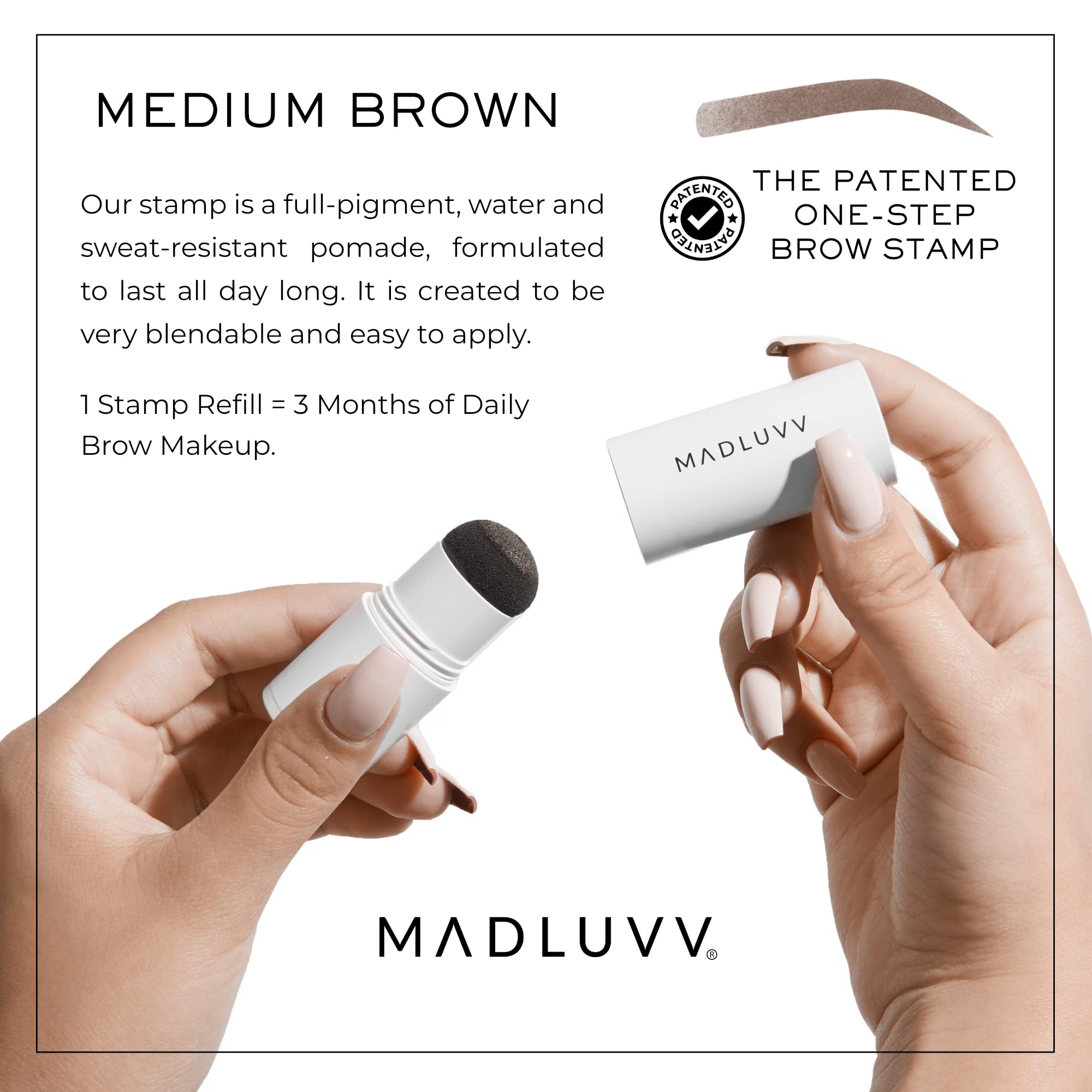 MADLUVV close-up of cap and sponge detail demonstrating controlled pigment release