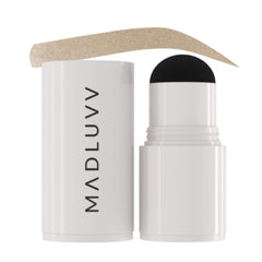 MADLUVV refill front view showing blonde applicator and compact design benefits