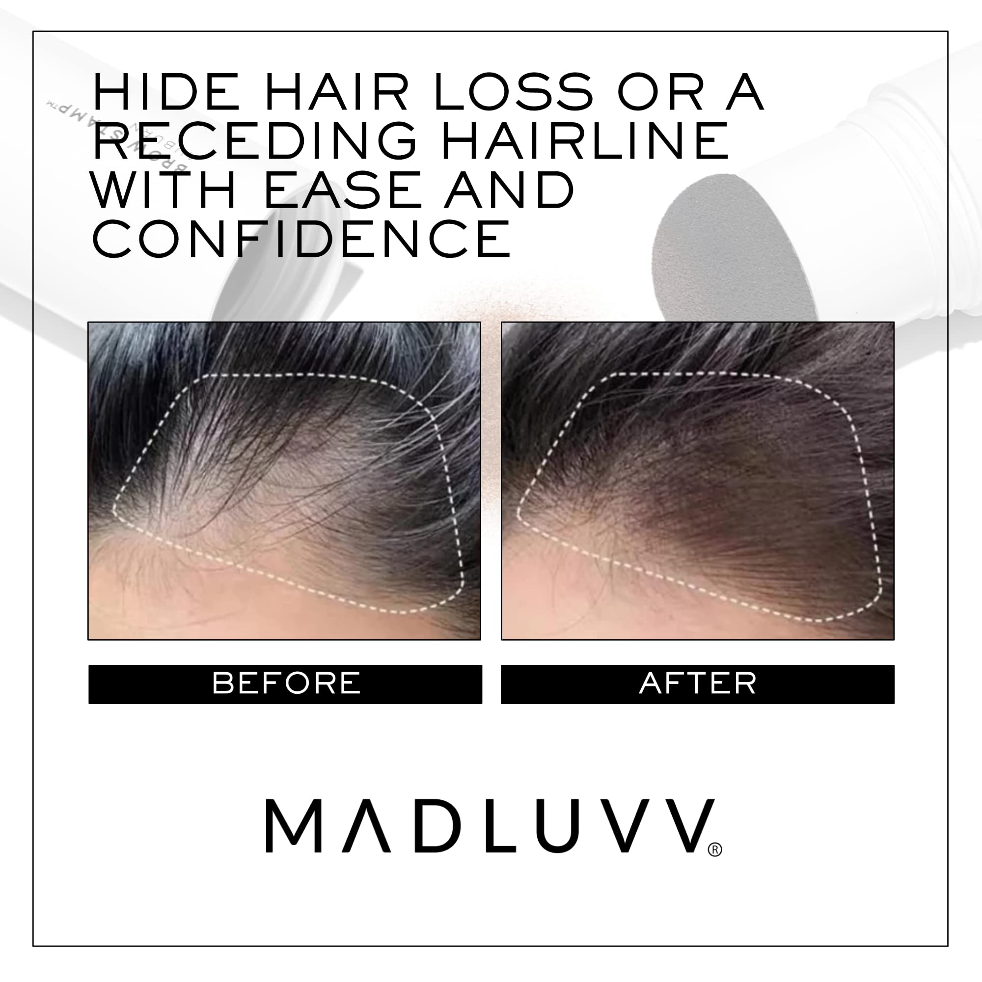 MADLUVV refill next to a coin to show compact size and travel-friendly portability
