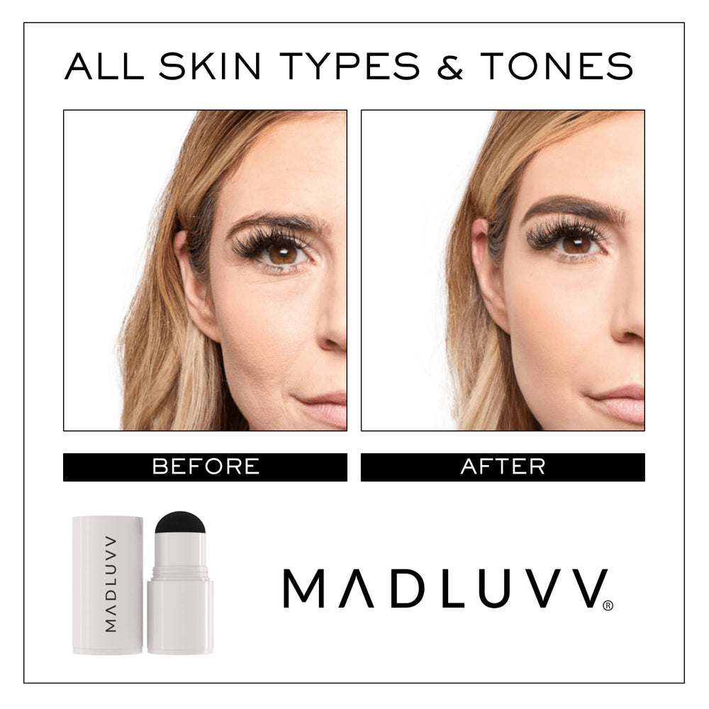 MADLUVV applicator loading pigment to sponge for consistent color application
