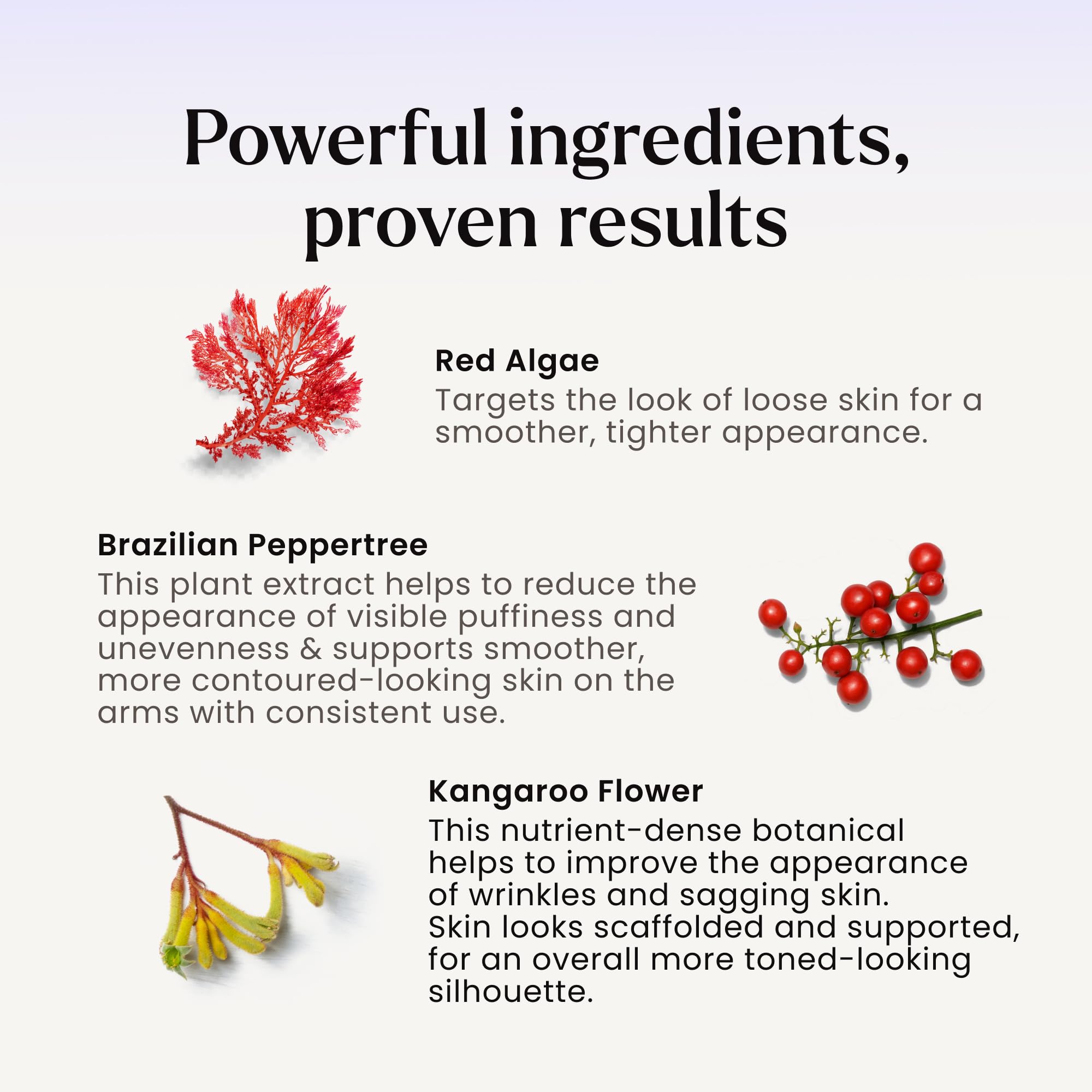 MAËLYS B-FLEX cream spread on upper arm showing quick absorption and refined finish