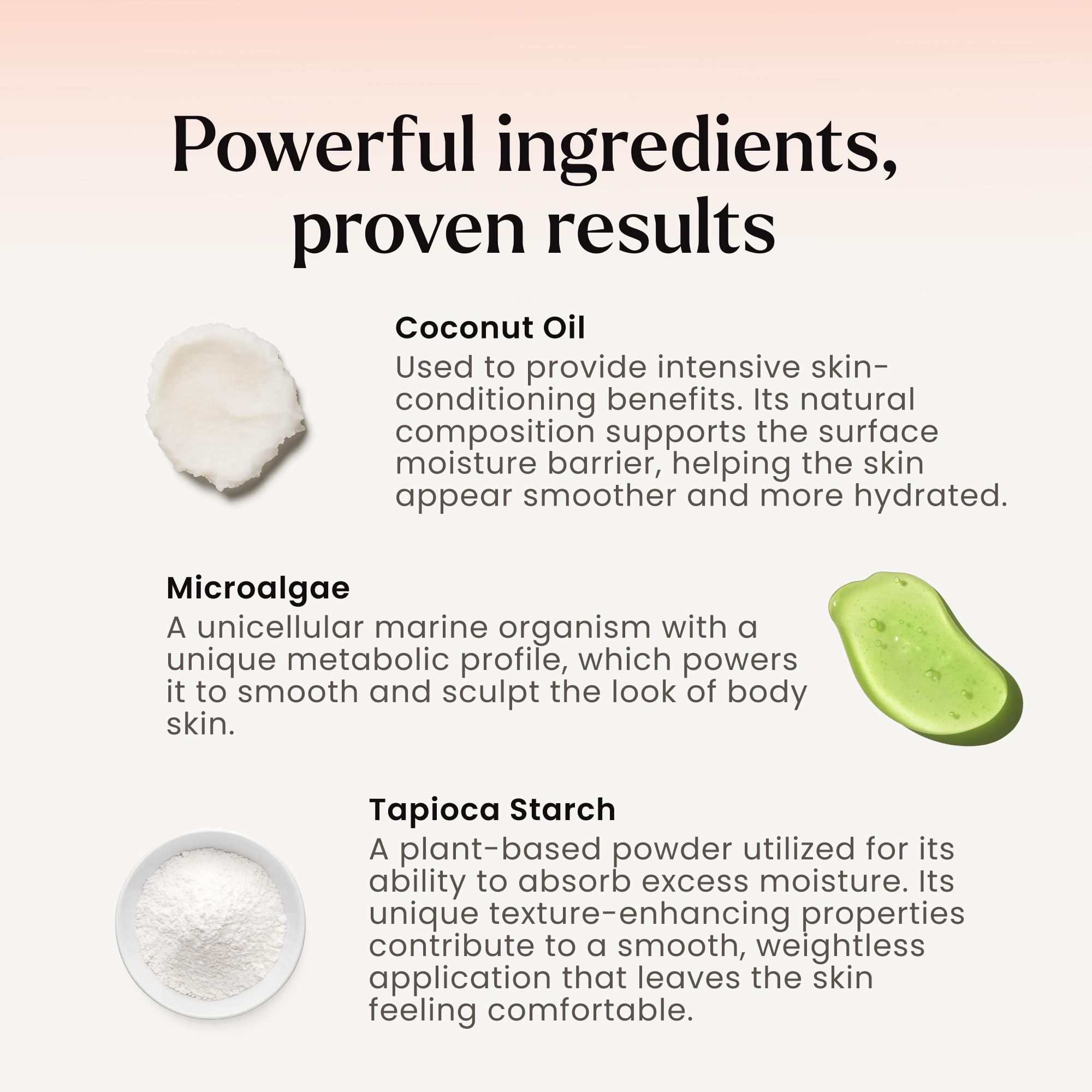 MAËLYS coconut oil ingredient visual emphasizing skin-smoothing benefit