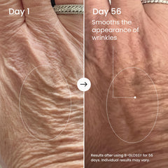 MAËLYS serum texture on fingertip showing lightweight gel finish for quick absorption