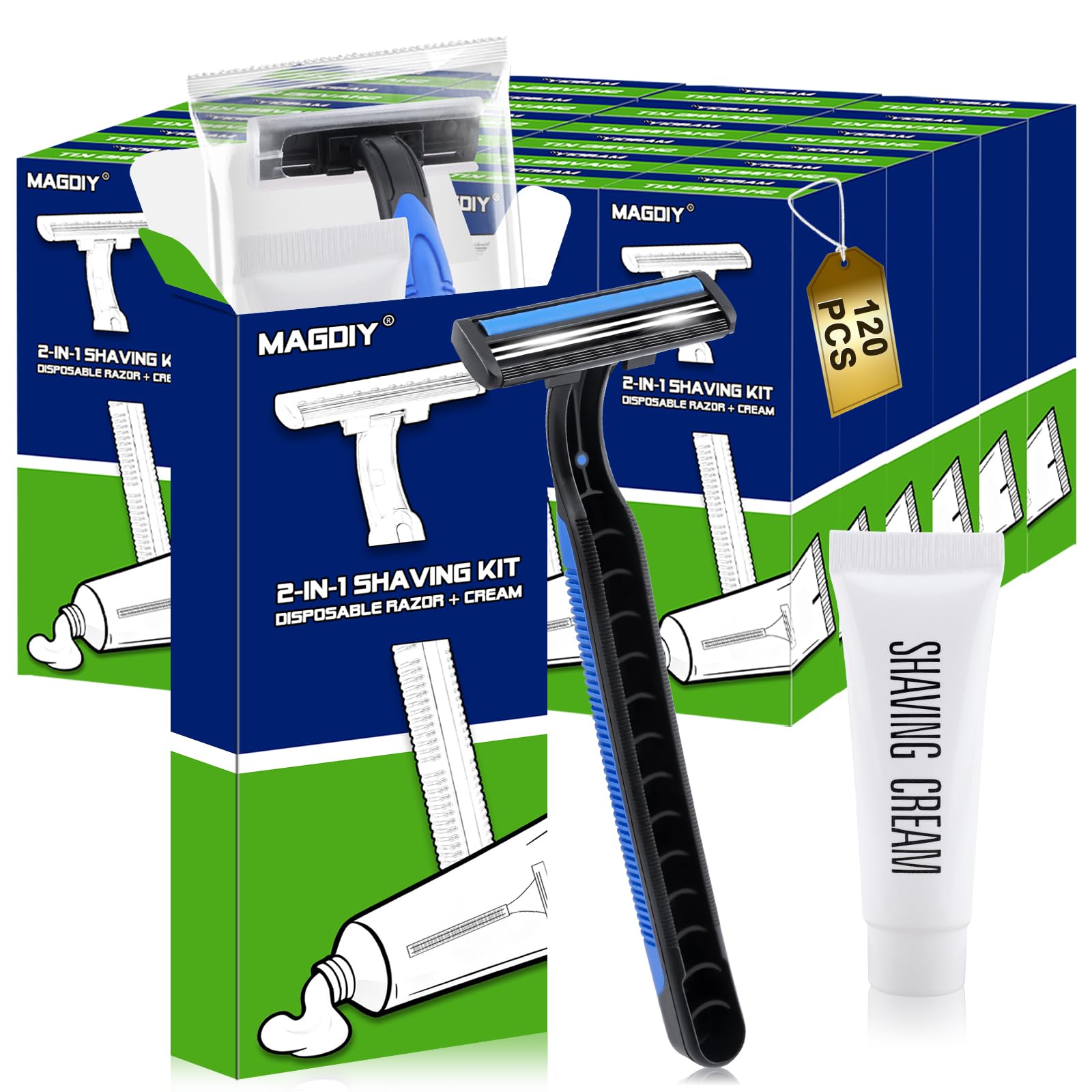 MAGDIY front packaging showing 120 pack convenient bulk