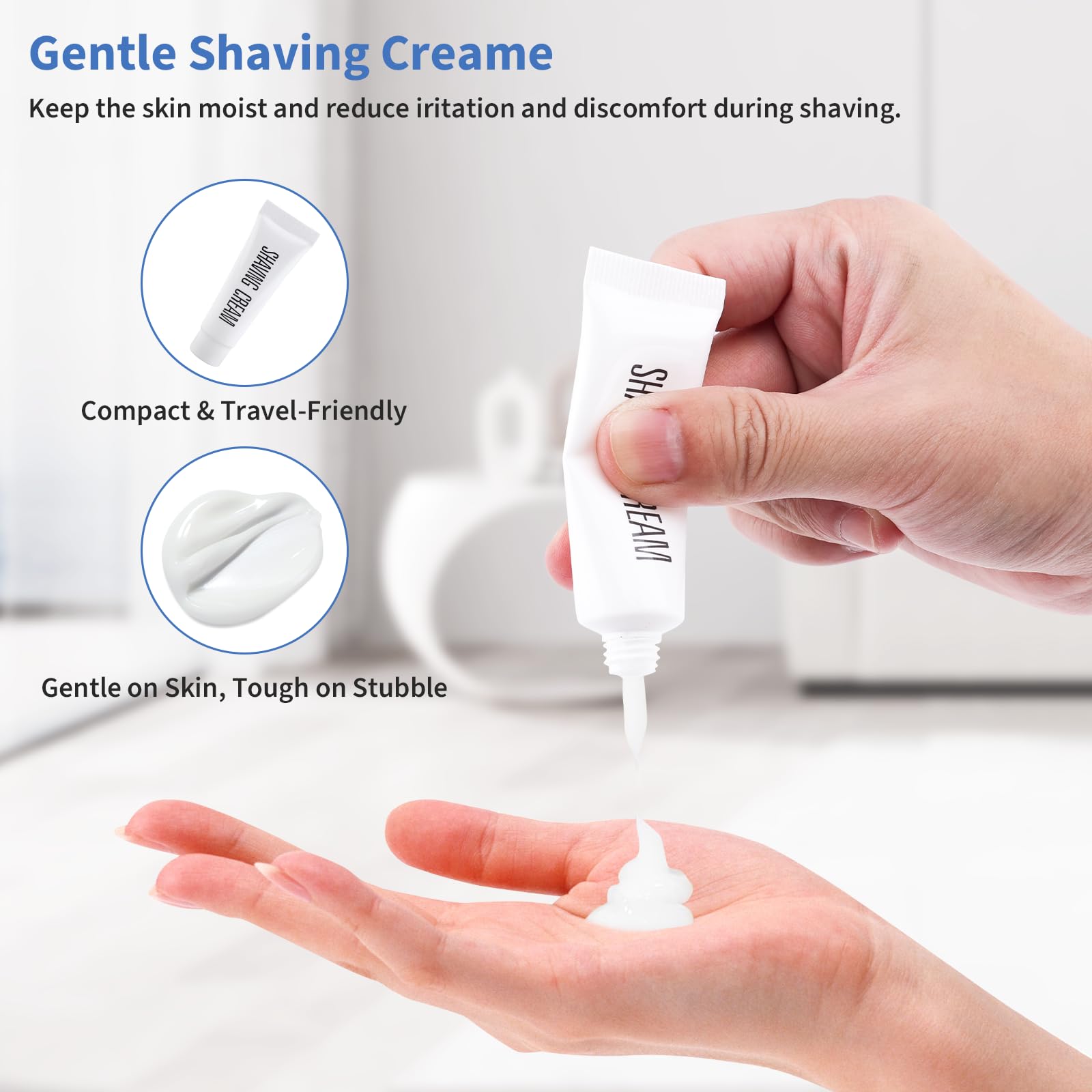 MAGDIY individually wrapped shaving sets arranged for hygiene