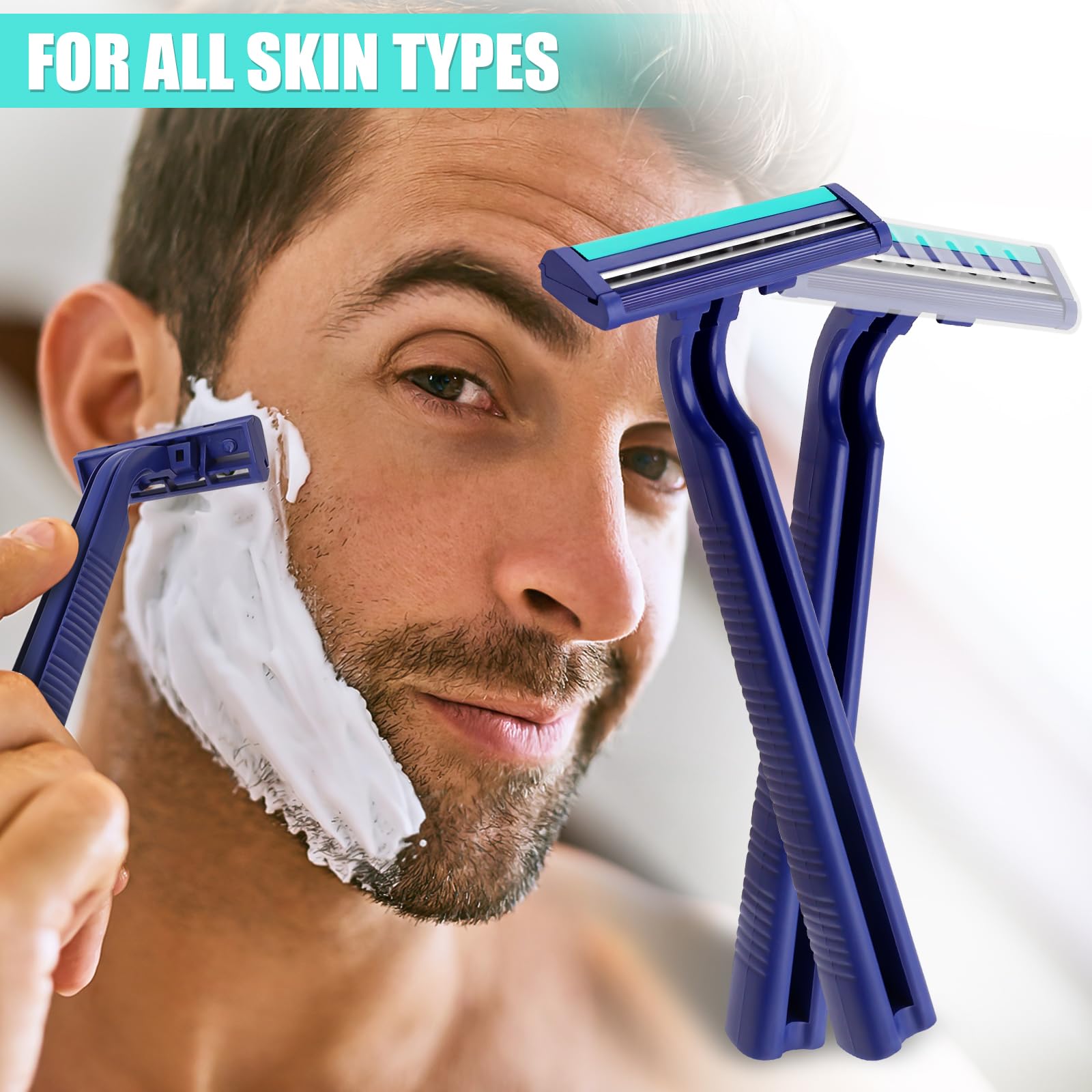 MAGDIY razors inside a travel pouch illustrating easy packing benefit