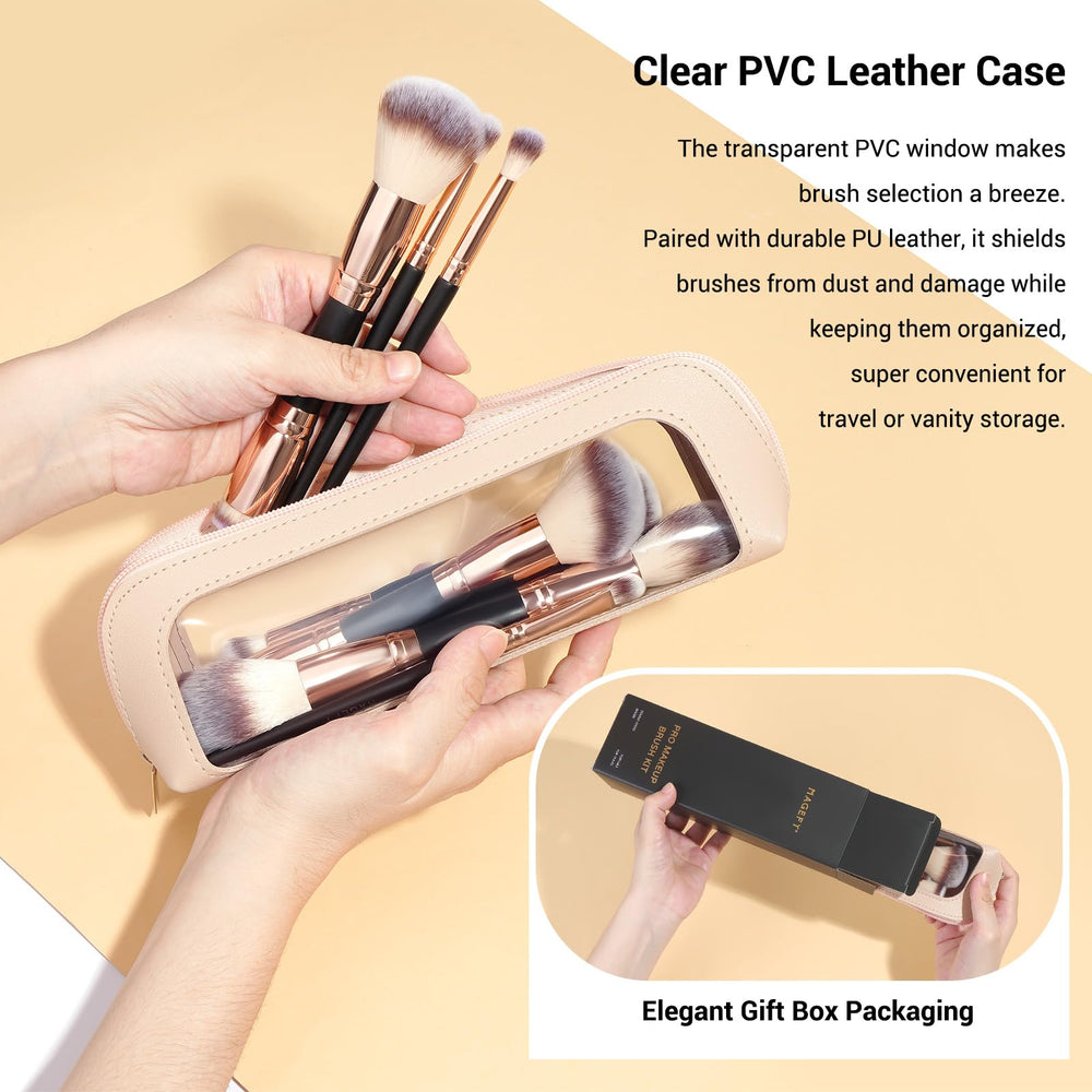 MAGEFY arranged eye brushes for precise blending and eye definition