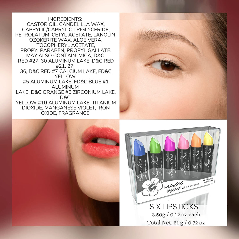 Magic Kiss applied on lips close-up demonstrating personalized color result
