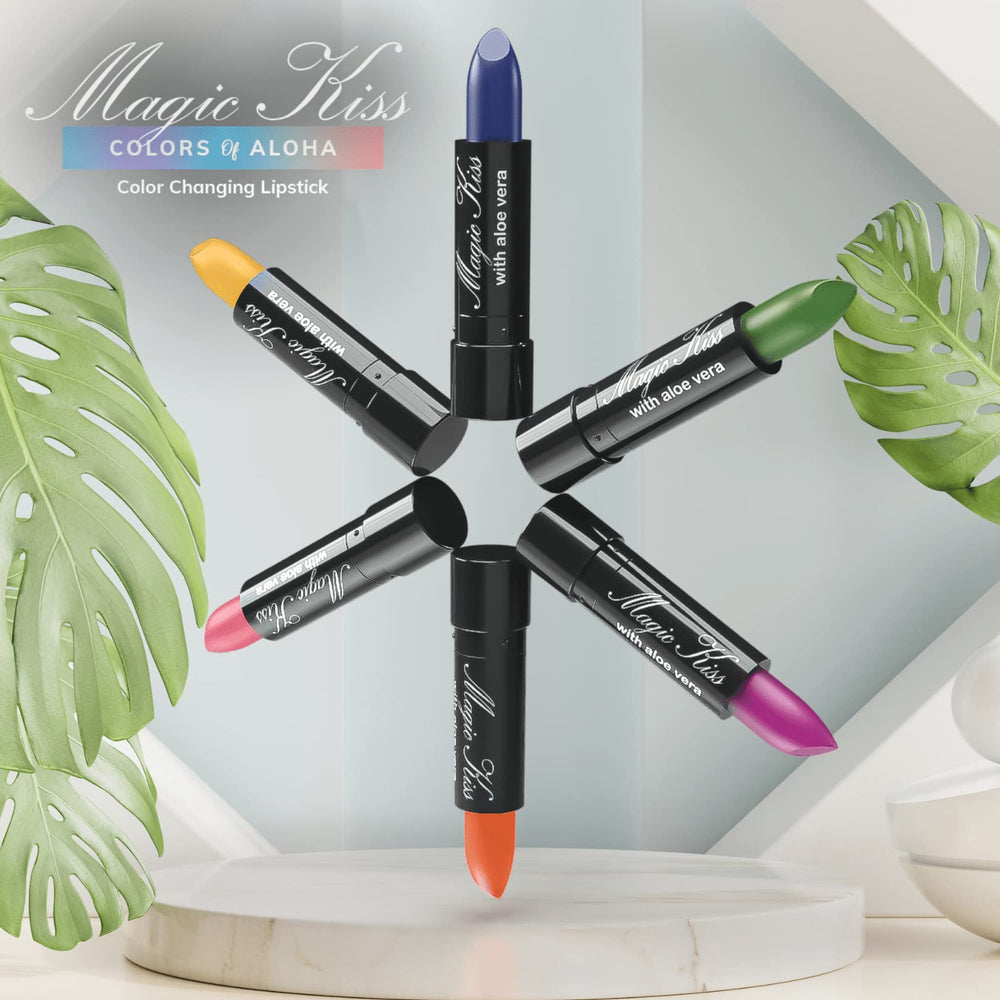 Magic Kiss six tubes arranged overview showing variety and gift-ready presentation