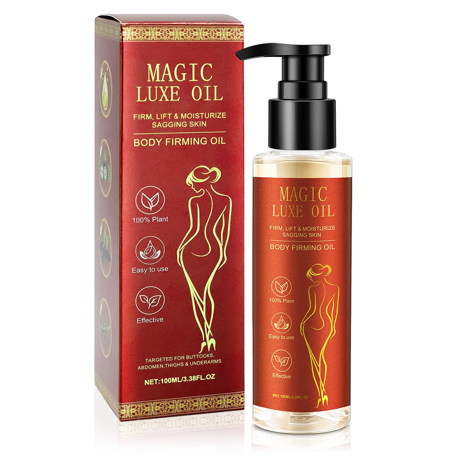 MAGIC LUXE OIL front bottle showing packaging and capacity