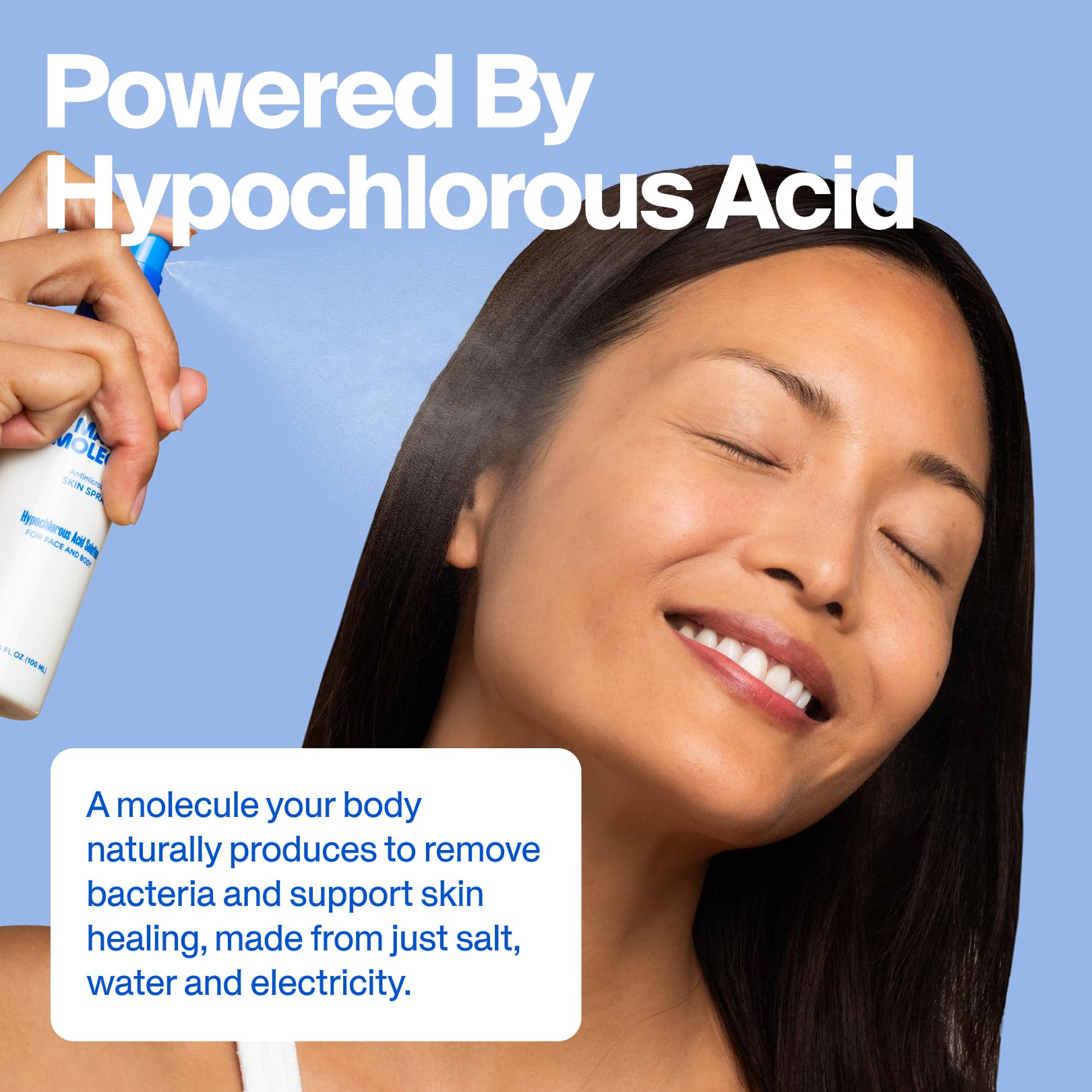 Magic Molecule application on hand illustrating non-greasy finish and quick relief
