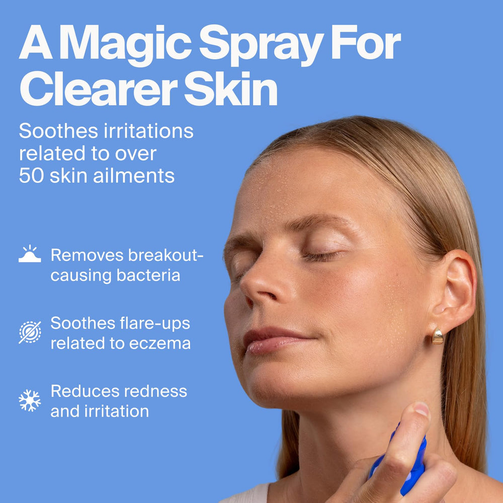 Magic Molecule close-up mist demonstrating even HOCl coverage and quick absorption