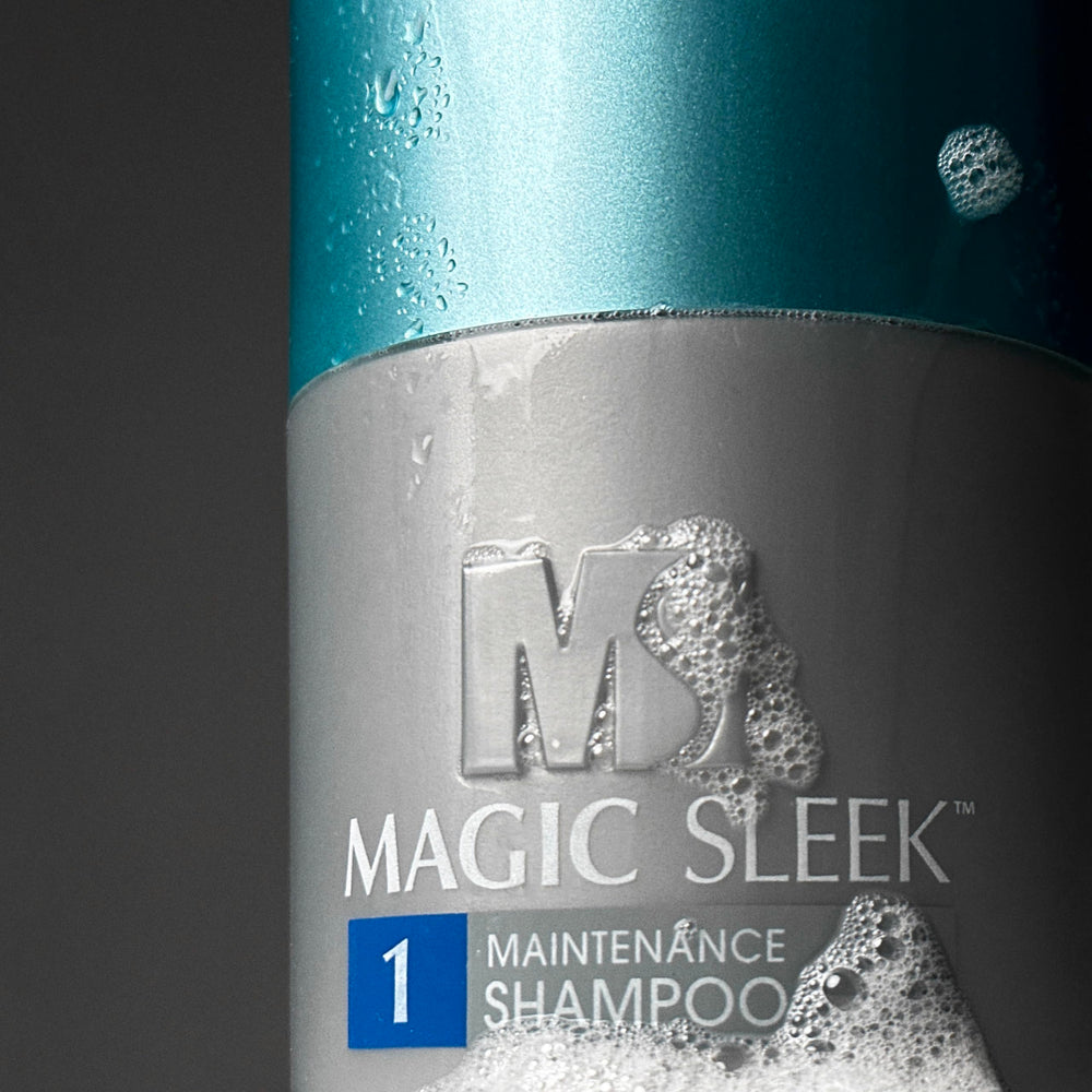 MagicSleek before and after reducing frizz and improving manageability