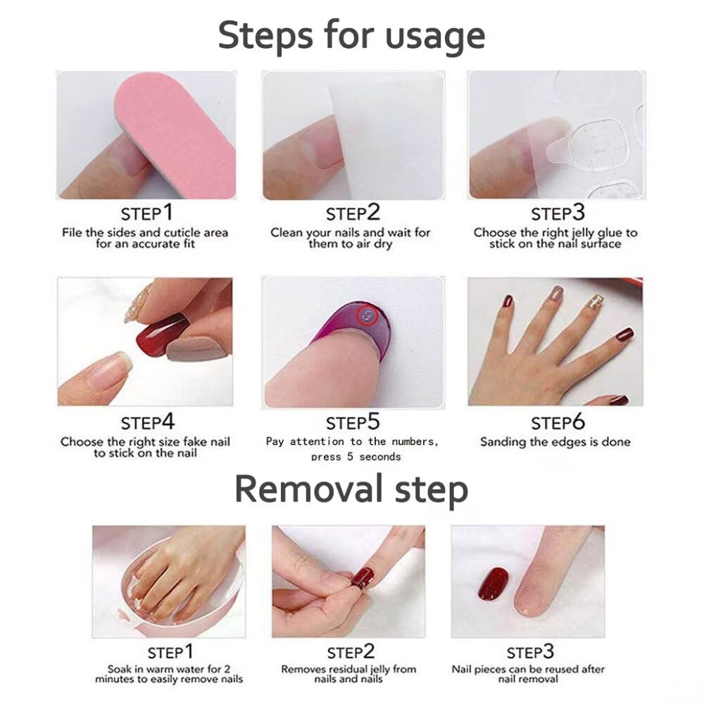 MAGLFELL nail tip beside finger illustrating size fit and comfortable wear