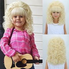 MAGQOO front view blonde beehive wig showing retro volume and easy wear