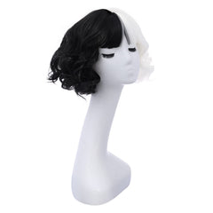 MAGQOO side profile curly bob with bangs showcasing style definition