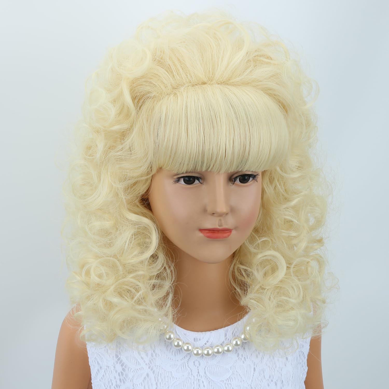 MAGQOO side profile with bangs demonstrating vintage silhouette benefit