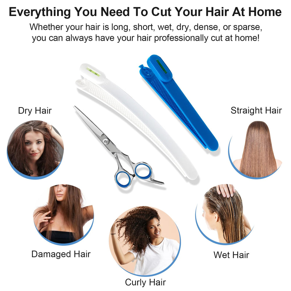 MAIPAY demonstration trimming bangs to show clean, even results
