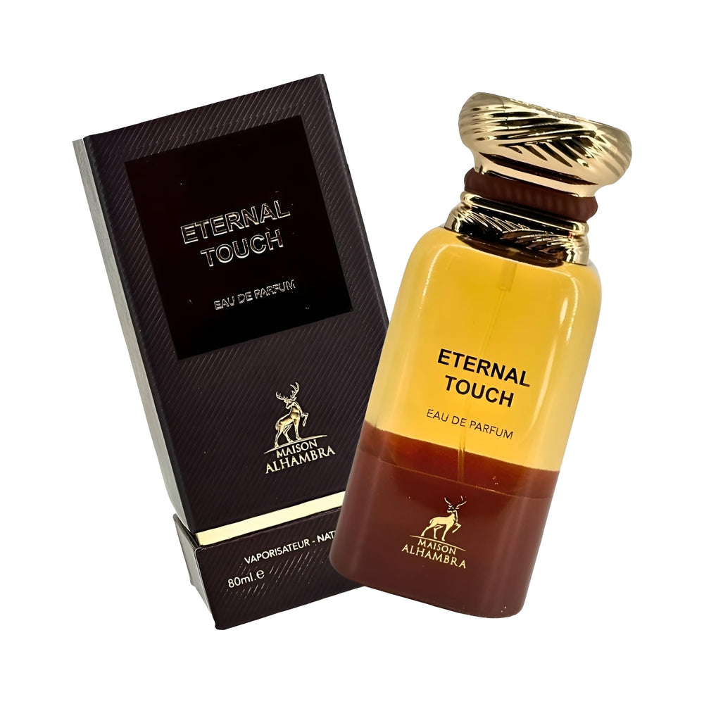 Maison Alhambra bottle beside everyday items illustrating the 80 ml scale