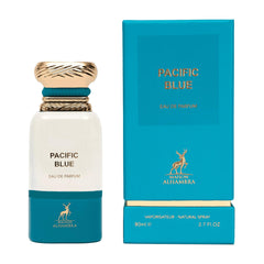 Maison Alhambra bottle being sprayed to reveal vibrant citrus and sea notes