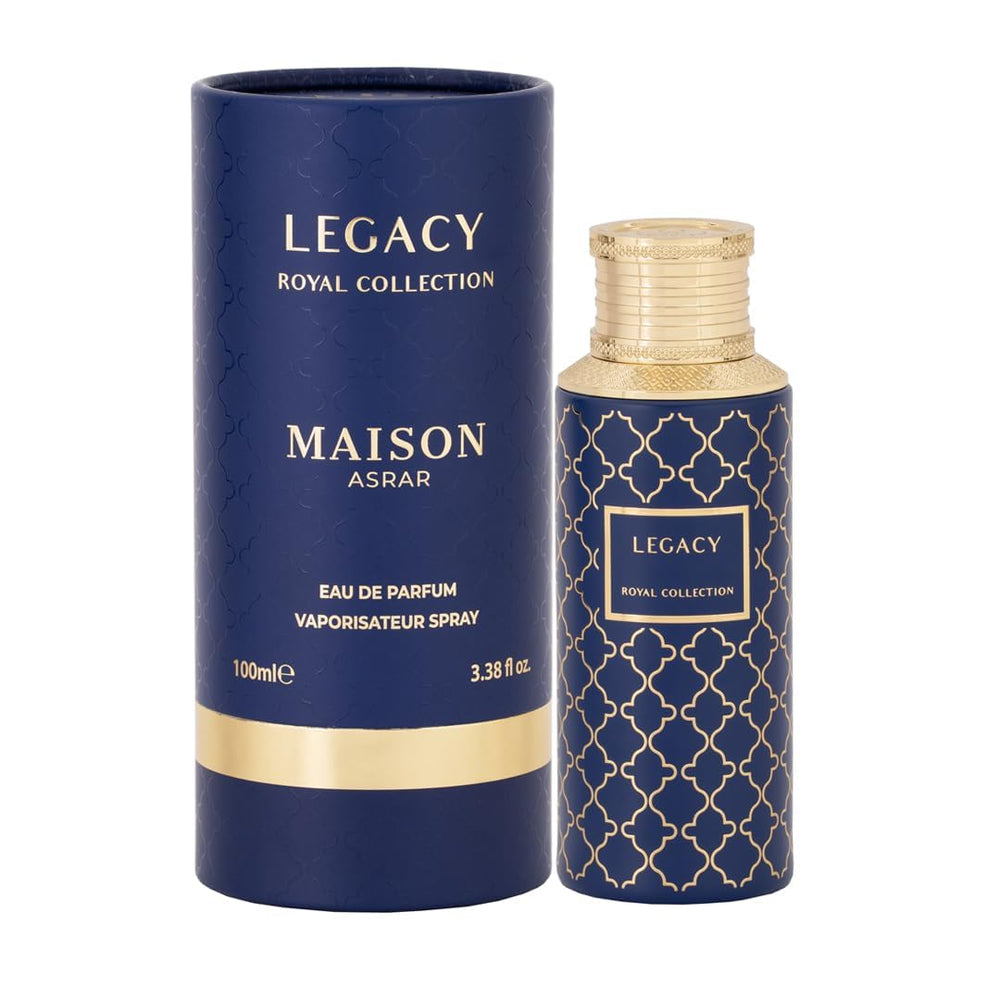 MAISON ASRAR bottle with box beside ruler for size comparison and travel-friendly volume
