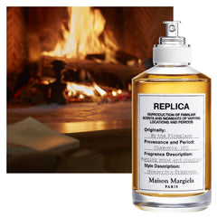 Maison Margiela label close-up highlighting the Replica identity and memory