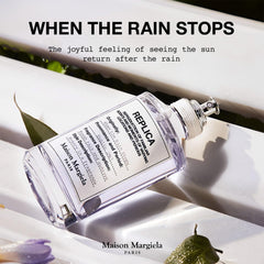 Maison Margiela bottle close-up glass showing texture and clarity, highlights premium design