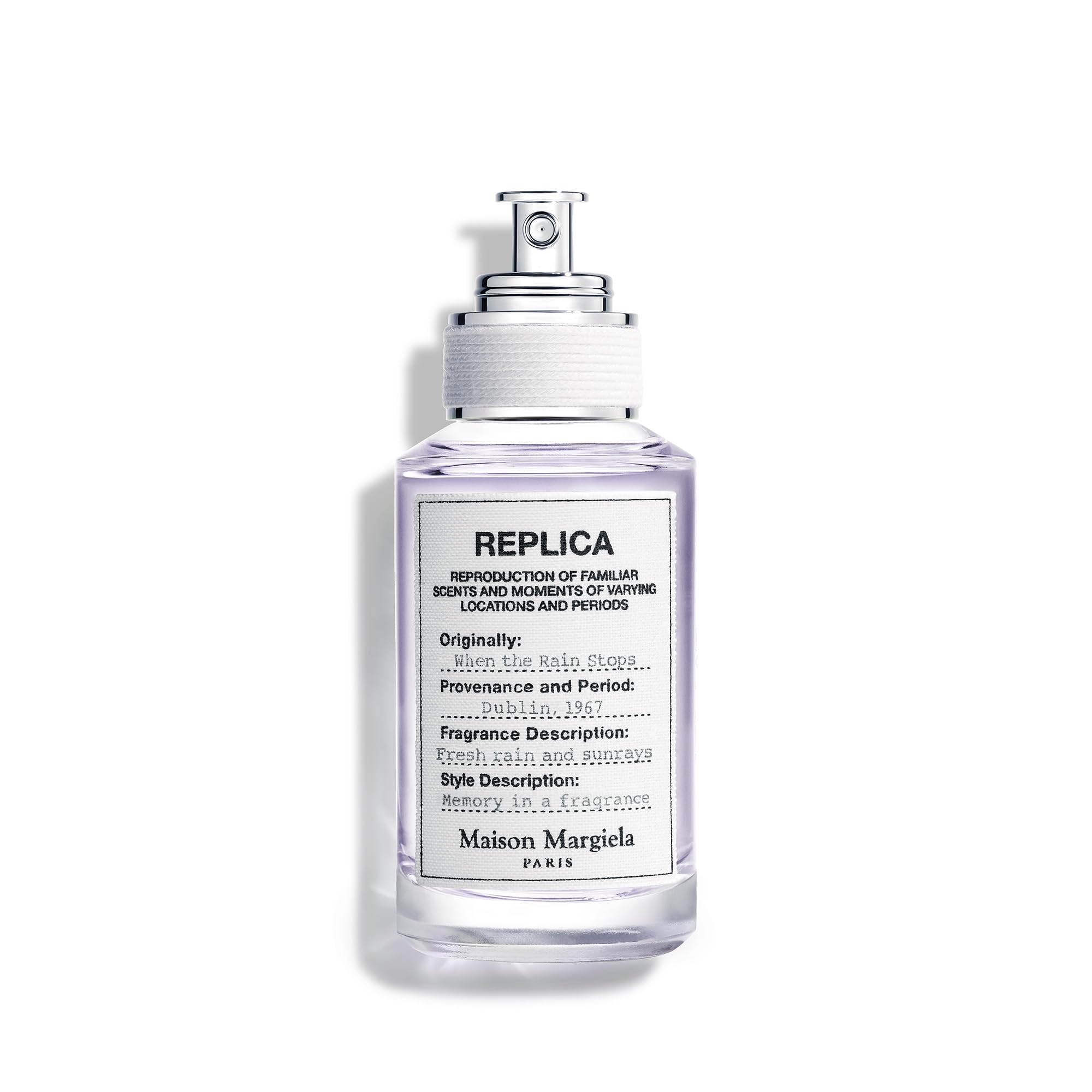 Maison Margiela front packaging showing minimalist bottle and label, evokes clean freshness