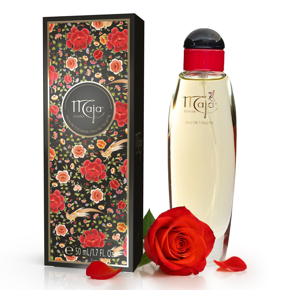 Maja front bottle view showing sleek design and portable benefit